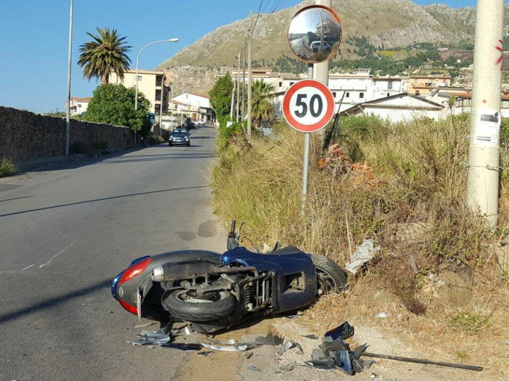 Partinico incidente via Vecchia do Borgetto grave ragazzo 15 anni 3-6-2017