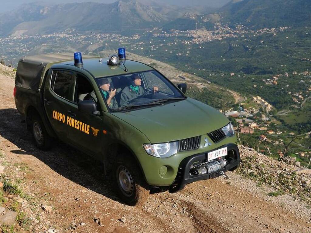 Cinisi auto forestale monte pecoraro