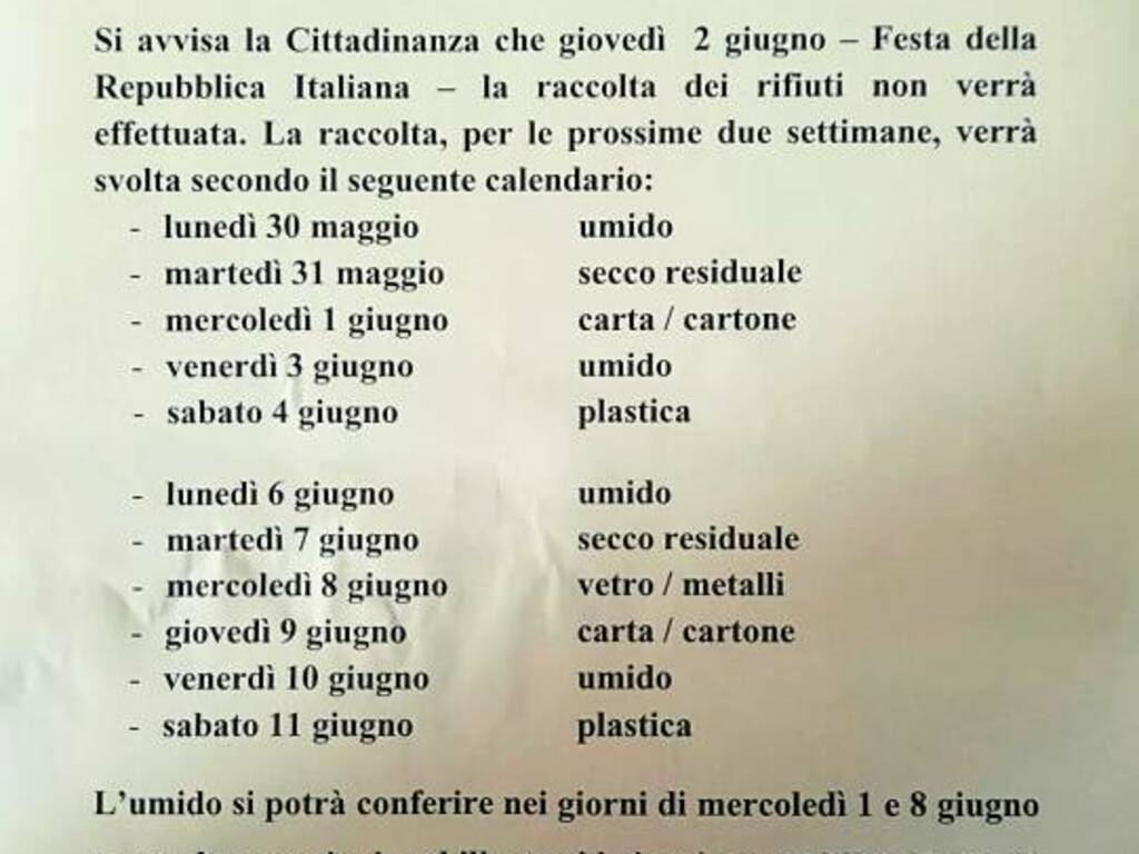 Borgetto, in distribuzione per i cittadini il kit per la raccolta  differenziata - PartinicoLive