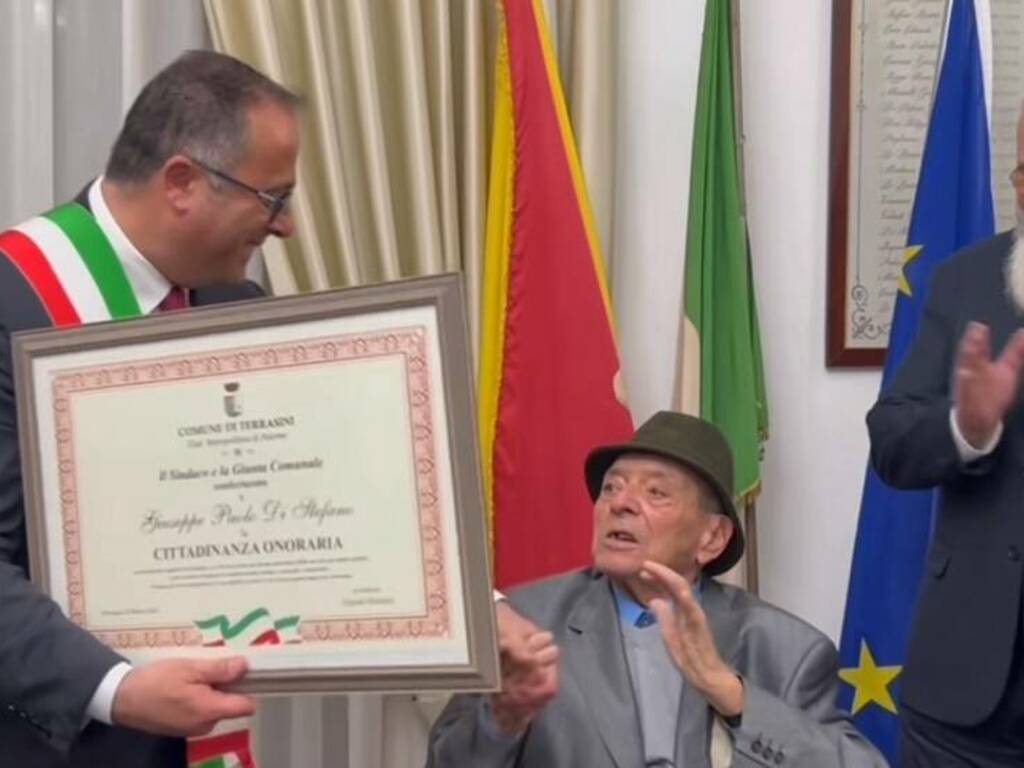 L’amministrazione comunale ha conferito la cittadinanza onoraria a Pino Di Stefano, autore di tante battaglie politiche e sindacali 