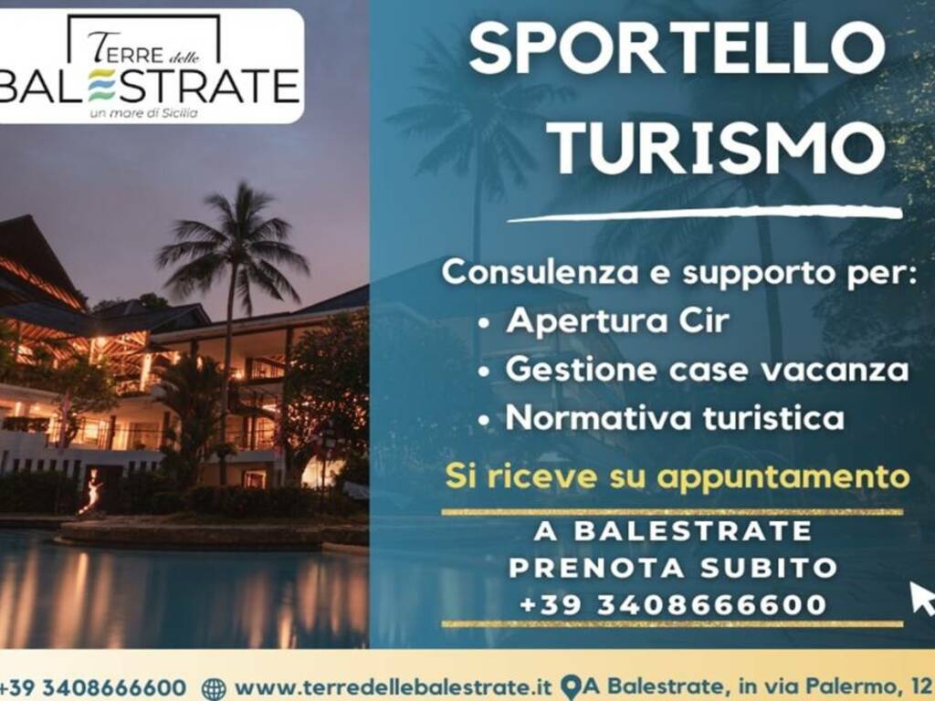 A Balestrate un servizio turistico con uno sportello per assistere chi vuole fare degli affitti brevi, l’idea di Terre delle Balestrate 